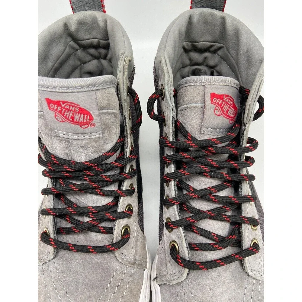 VANS Off The‎ Wall High-Top Unisex Sneaker Shoes M 6.5 W 8.0 Gray Scotchgard
